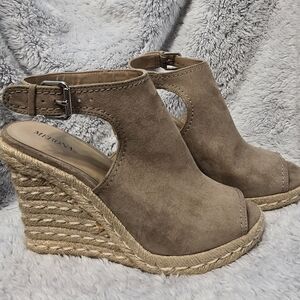 Merona Women's Tan Wedge Sandals